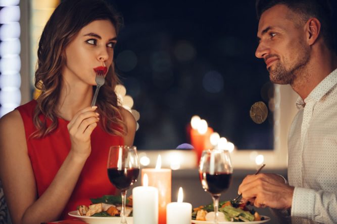 Lovers dine at 2 small rooms restaurant